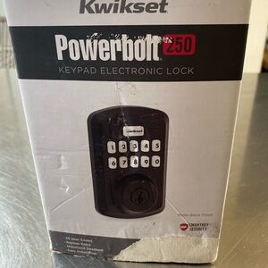 Kwikset Powerbolt 250 Matte Black Finish Electronic Deadbolt Lock 3